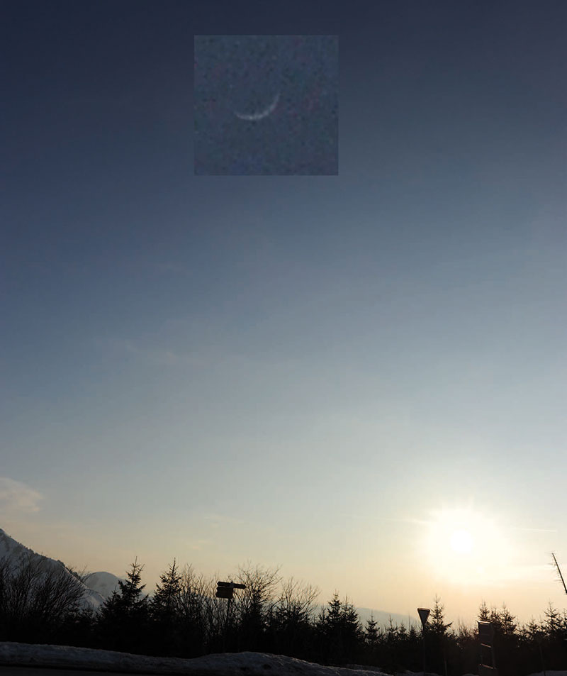 mond bei Venus und Jupiter