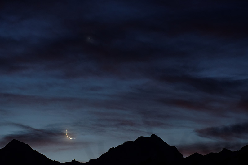 mond bei venus