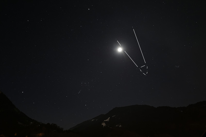mond verlässt stier