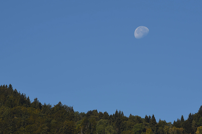 mond morgenhimmel