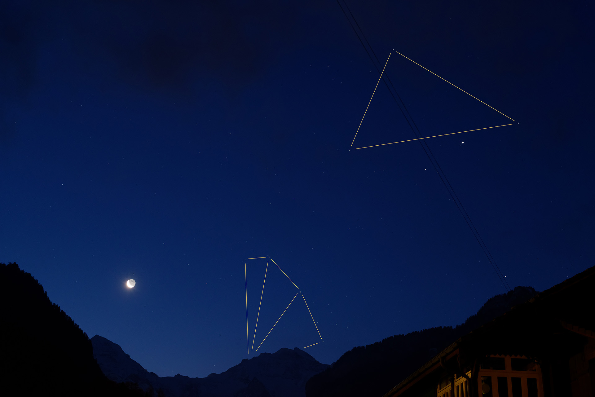 Mars und Jupiter in der Waage